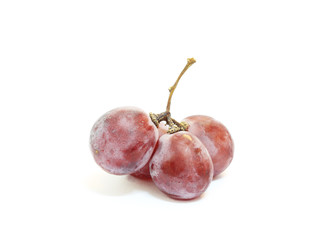 Fresh grape isolated on white background.
