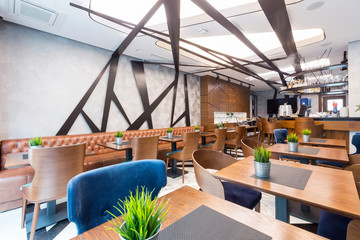Interior of a modern hotel  lounge cafe bar restaurant