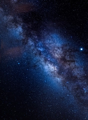 The core of Milky Way and Jupiter.