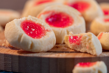  delicious cookies baked with jam for an exquisite breakfast