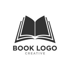 book logo education vector design