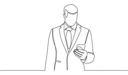 business men wearing suits are using telephones. Concept of young business people working mobile devices. Isolated on white background