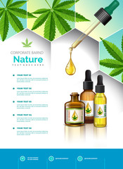 Cannabis or marijauna medical poster desing.