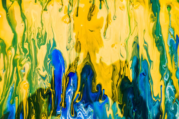 green abstract paint splash creative background design with copy space