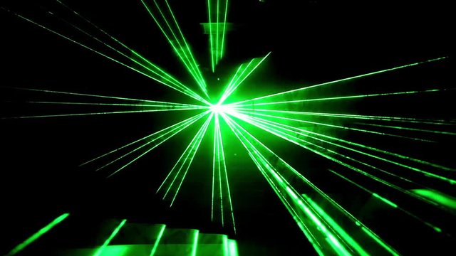 Laser Lights Hologram Show shows some colored laser rays flashing in different lines and shapes on a black background. They form some stunning patterns that can add great value to your videos. 
