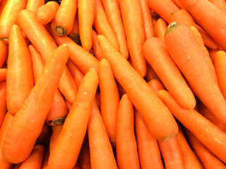 Carrot background, Vegetable in the market.
