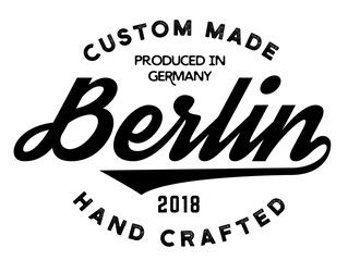 berlin production label on white © lkeskinen