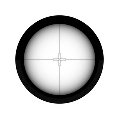 Sniper scope shooting target lines