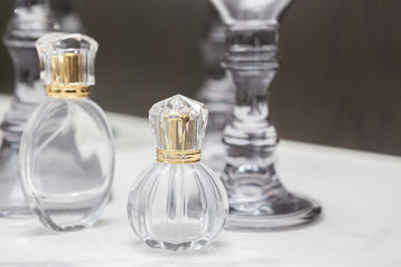 Crystal Perfume Bottle on  Dressing Table