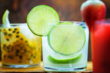 Mojitos cocktail, delicious summer drink in brazil