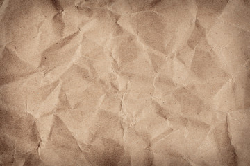Obraz premium Brown wrinkle recycle paper background
