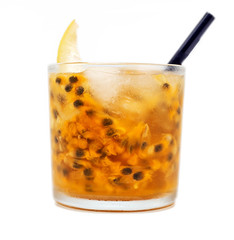 Passion fruit caipirinha