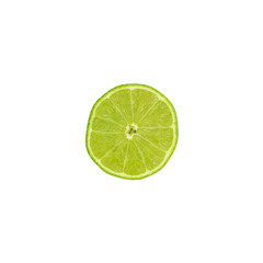 Limes on white background