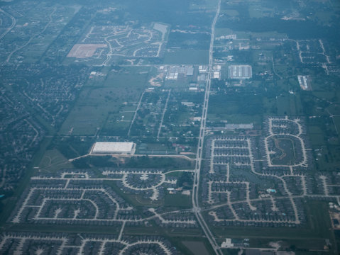 Aerial view of Houston Suburban	