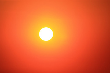sun on sky
