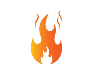 Fire flame Logo icon vector illustration design
