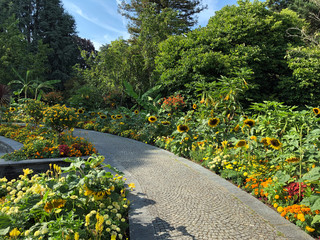 Fountain Arena or Brunnenarena (Flower Island Mainau on the Lake Constance or Die Blumeninsel im...