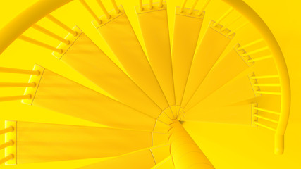 Ladders yellow color top view