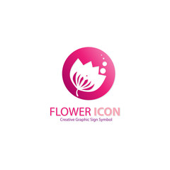 flower icon sign symbol logo graphic design