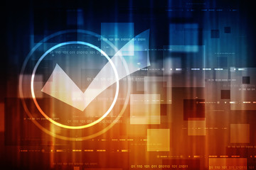 2d illustration Checkbox Tick