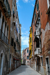 street in venice italy, digital photo picture as a background