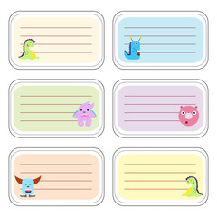 Illustration diary note cartoon vector