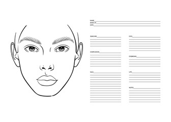 Makeup Artist Blank Template