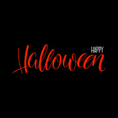 Happy Halloween Calligraphy