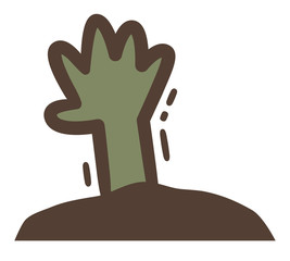 ハロウィン　ゾンビの手