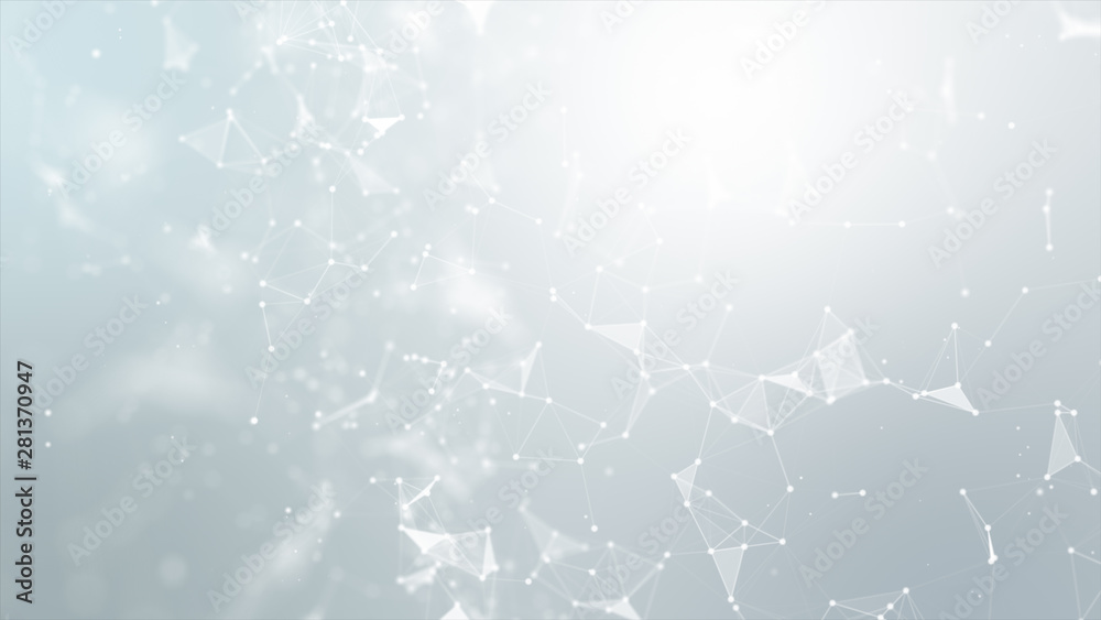 Poster abstract background dot and connect line for cyber technology futuristic and network connection conc