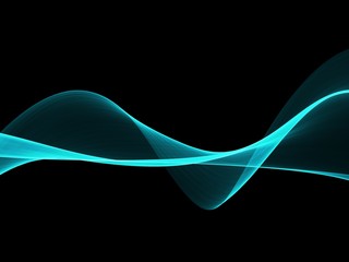 Abstract blue flow wave background