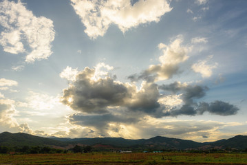 View the village at Mae Chaem Thailand.