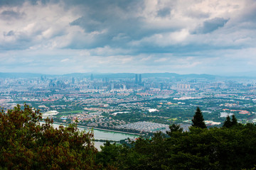 Obraz premium Panoramic view of Kunming, the capital of Yunnan province in China