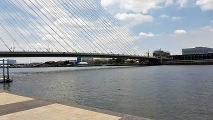 bridge over the river Rama 8 Bridge