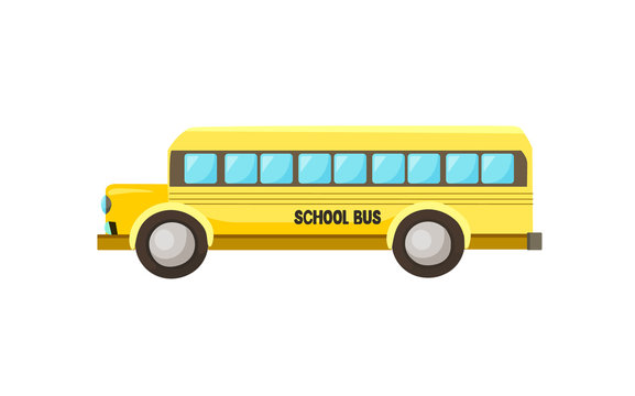 school bus isolated