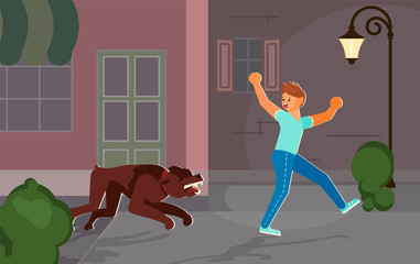 Aggressive mongrel attacks