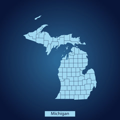 map of Michigan