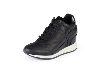 Woman ankle boots isolated on white background