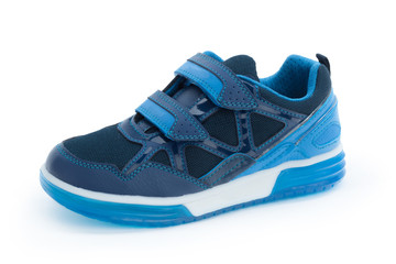 Kids shoes isolated on white background front view