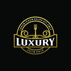 Food and drink logo design for brand label