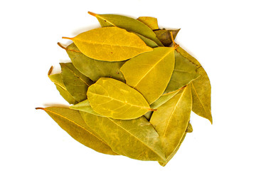 Fototapeta premium Organic Bay Leaf Dried isolated on white background