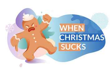 Obraz premium When Christmas Sucks Template
