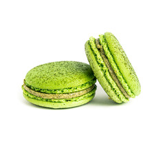 macaroons isolated on white background