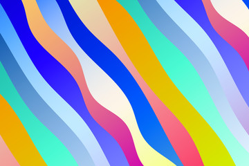 Obraz premium Colorful background with curved gradient lines. Pattern design for banner, poster, flyer, card, cover, brochure