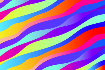 Colorful background with curved gradient lines. Pattern design for banner, poster, flyer, card, cover, brochure
