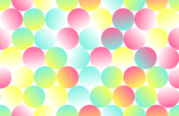 polka dots multicolor pastels