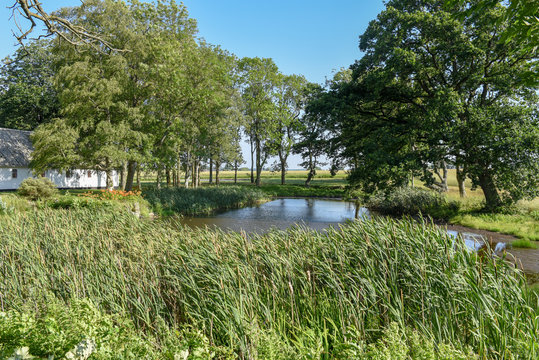 Lake On The Countryside Of Denmark