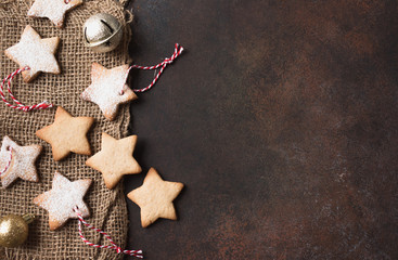 Christmas star shaped cookies