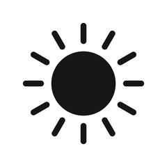 Sun icon vector isolated, sun symbol