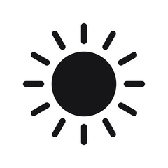 Sun icon vector isolated, sun symbol